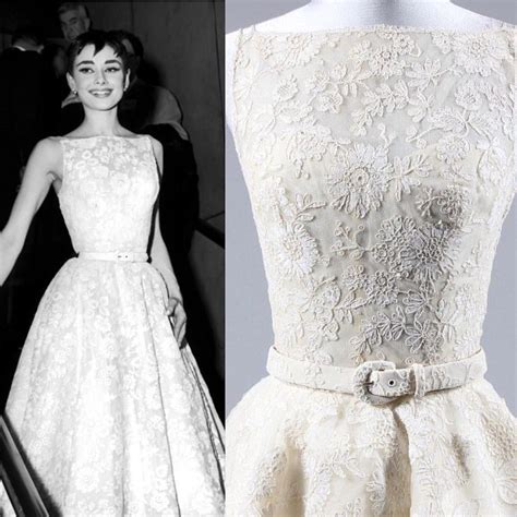 audrey hepburn white flower patterned givenchy dress|audrey hepburn tiffany dress.